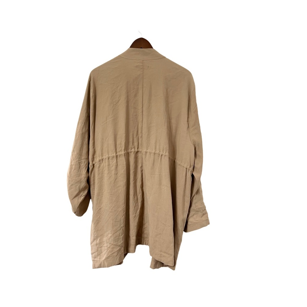 Torrid Taupe Drape Front Utility Jacket Size 4 (4X) - Picture 2 of 7